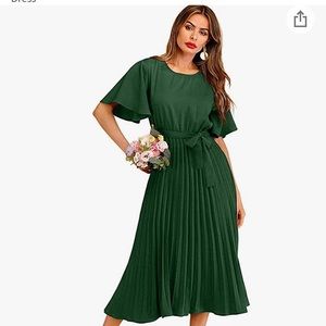 Milumia Women’s Elegant Belted Dress